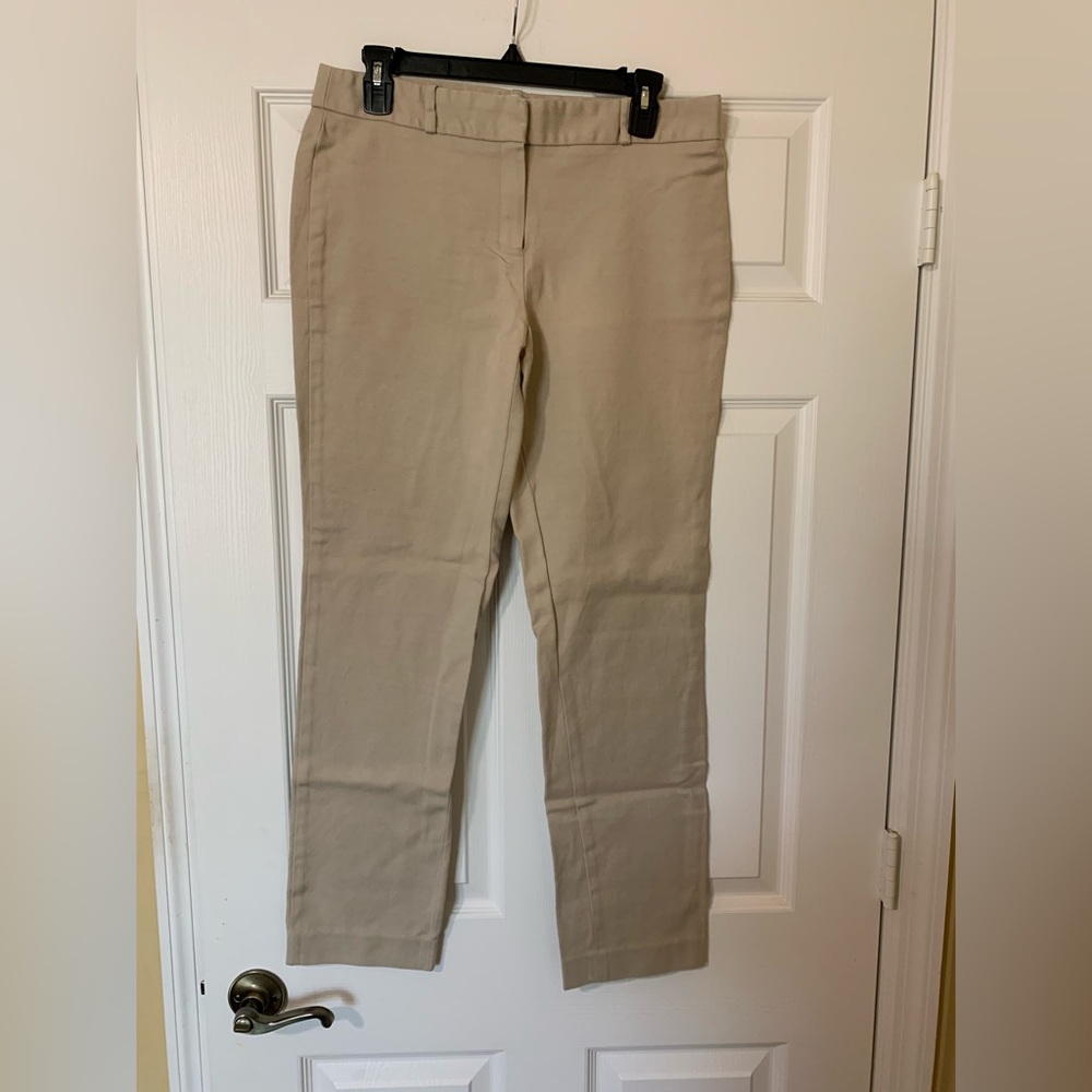Anne Klein Classic Beige Pants Trousers Size 10 Office Workwear Business Casual
